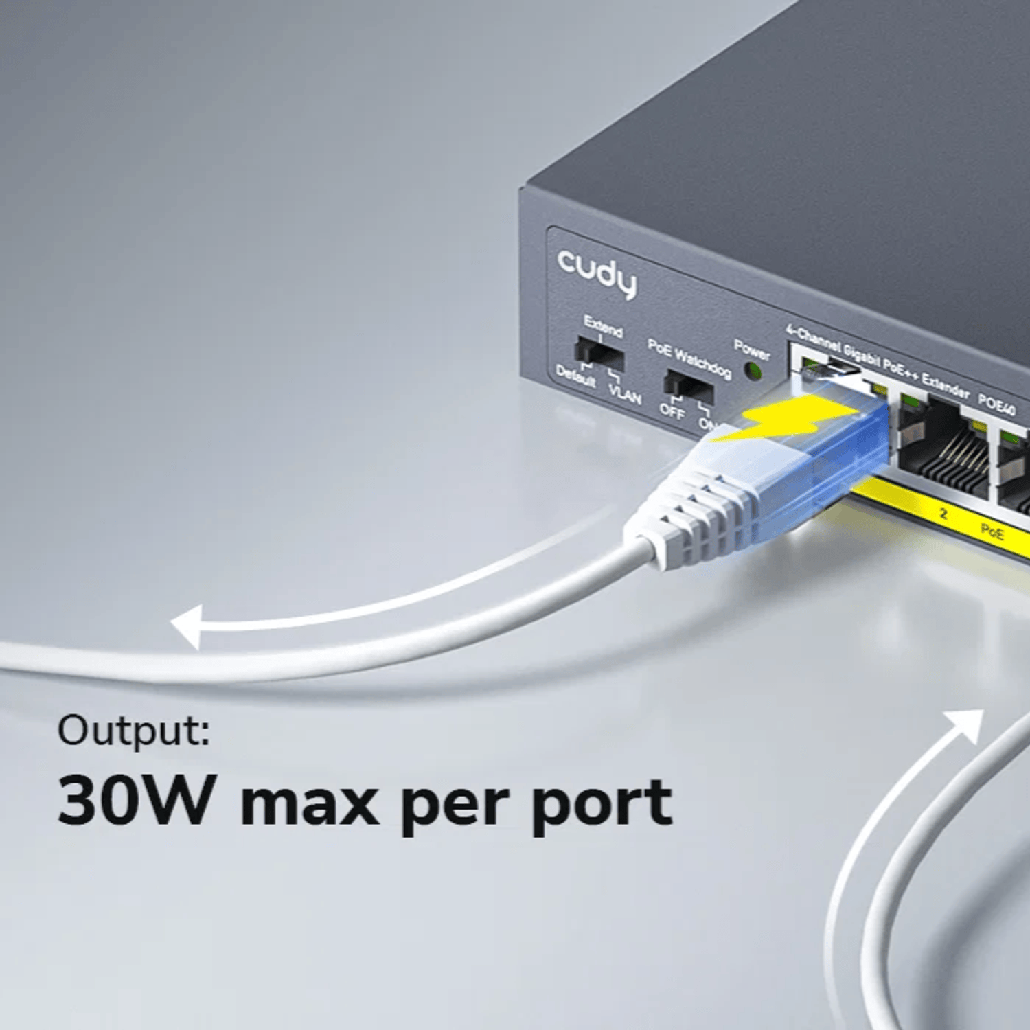 Cudy 4 Port Gigabit PoE 1x PoE Input 60W Switch 6