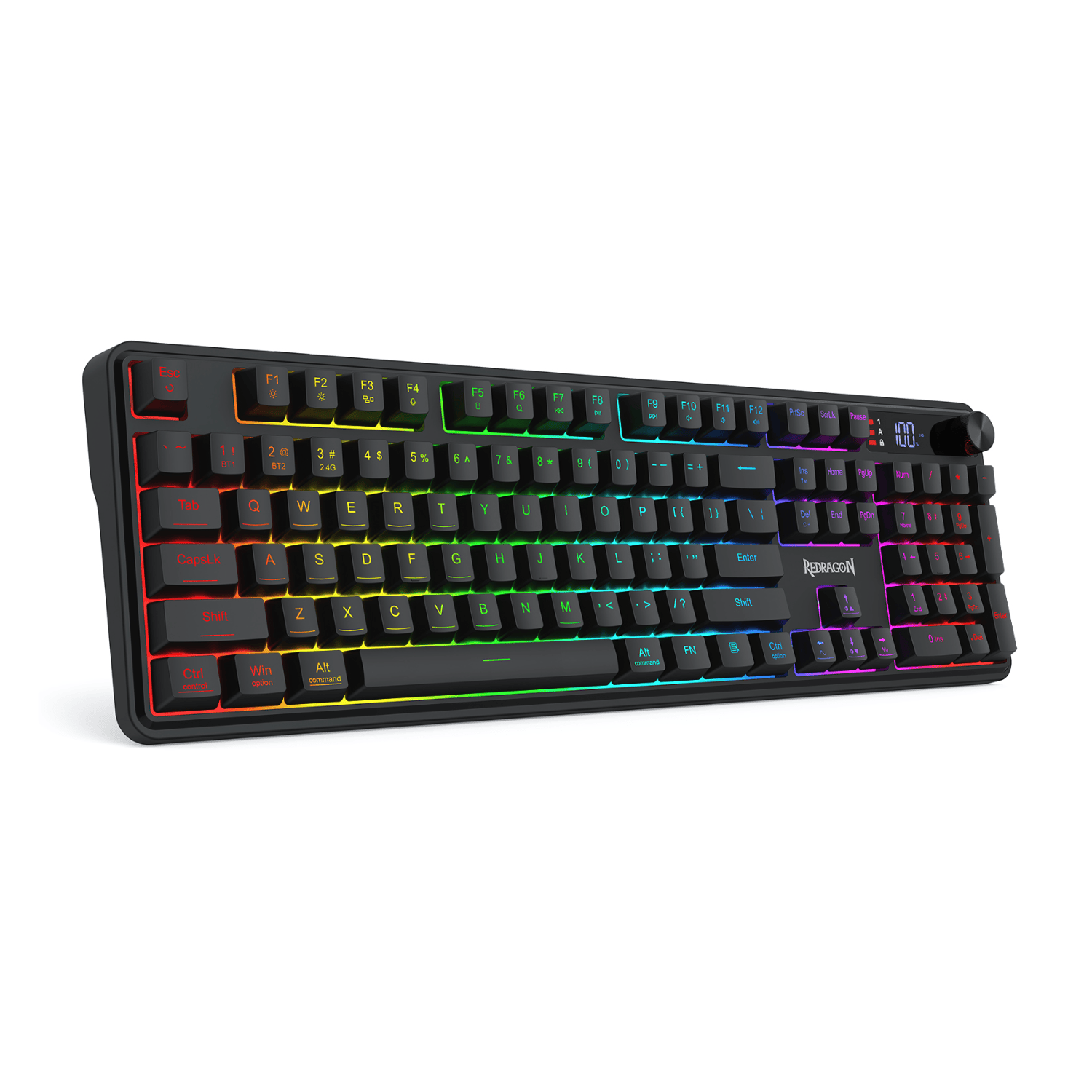 Redragon RM104 PRO VOLCANO RGB Wireless Membrane Gaming Keyboard - Black 2