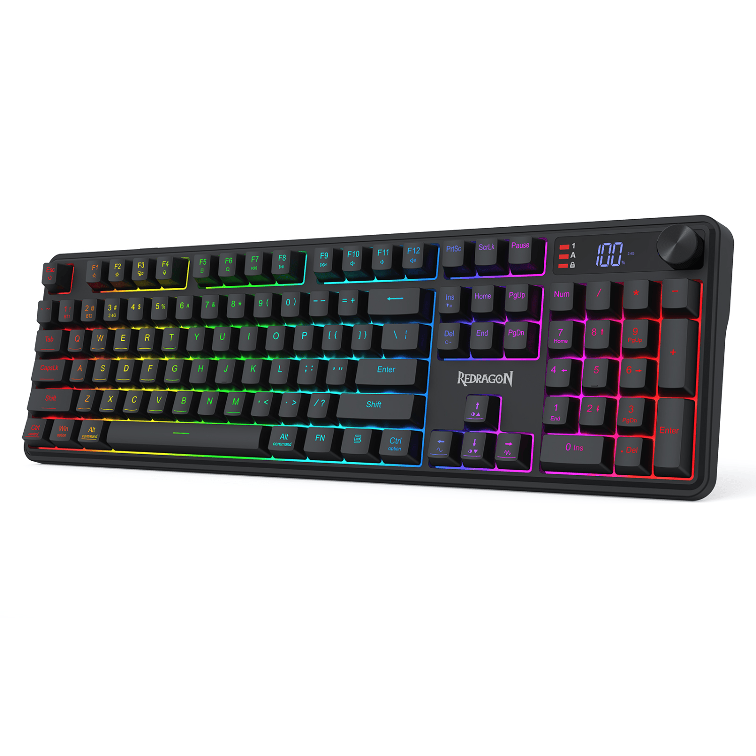 Redragon RM104 PRO VOLCANO RGB Wireless Membrane Gaming Keyboard - Black 3