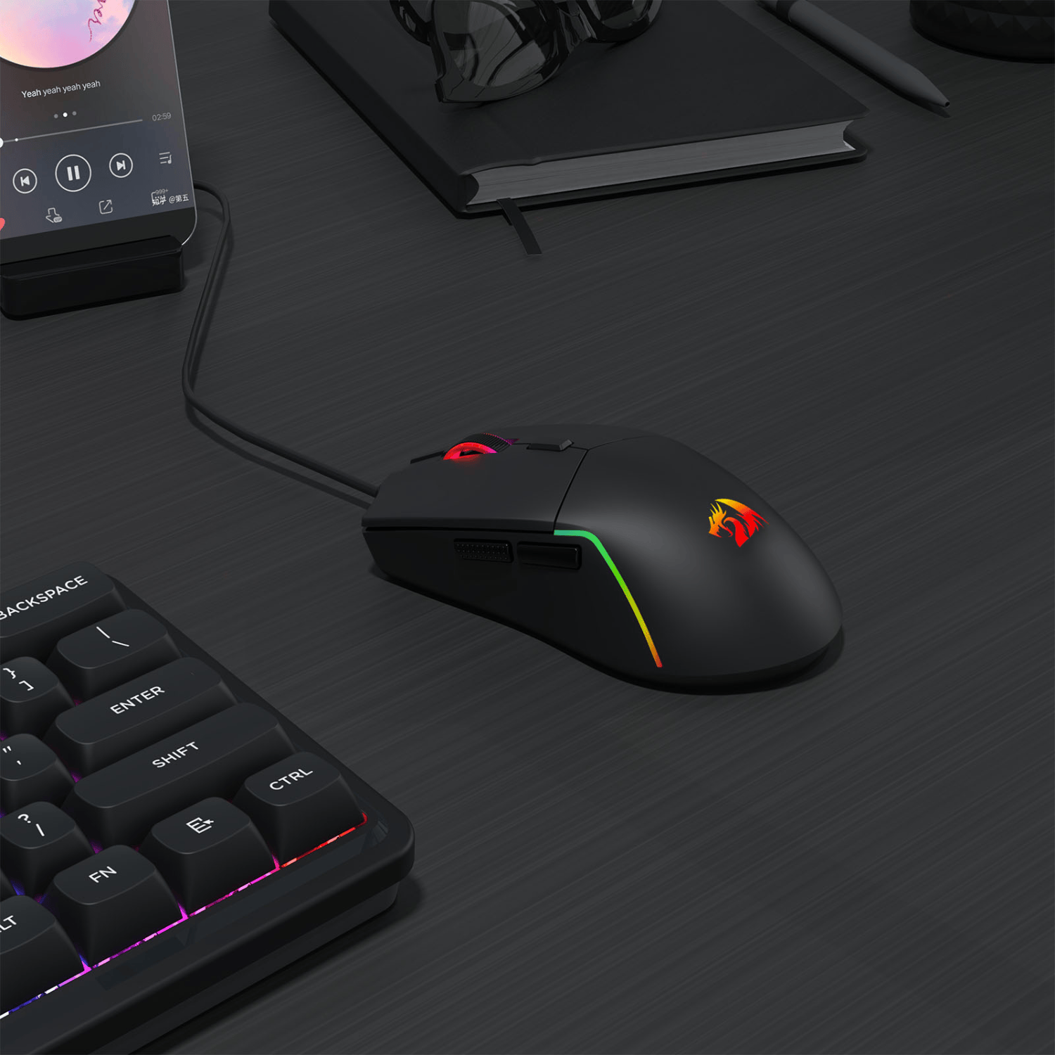 Redragon NAGA RGB 10000DPI Wired Gaming Mouse 3