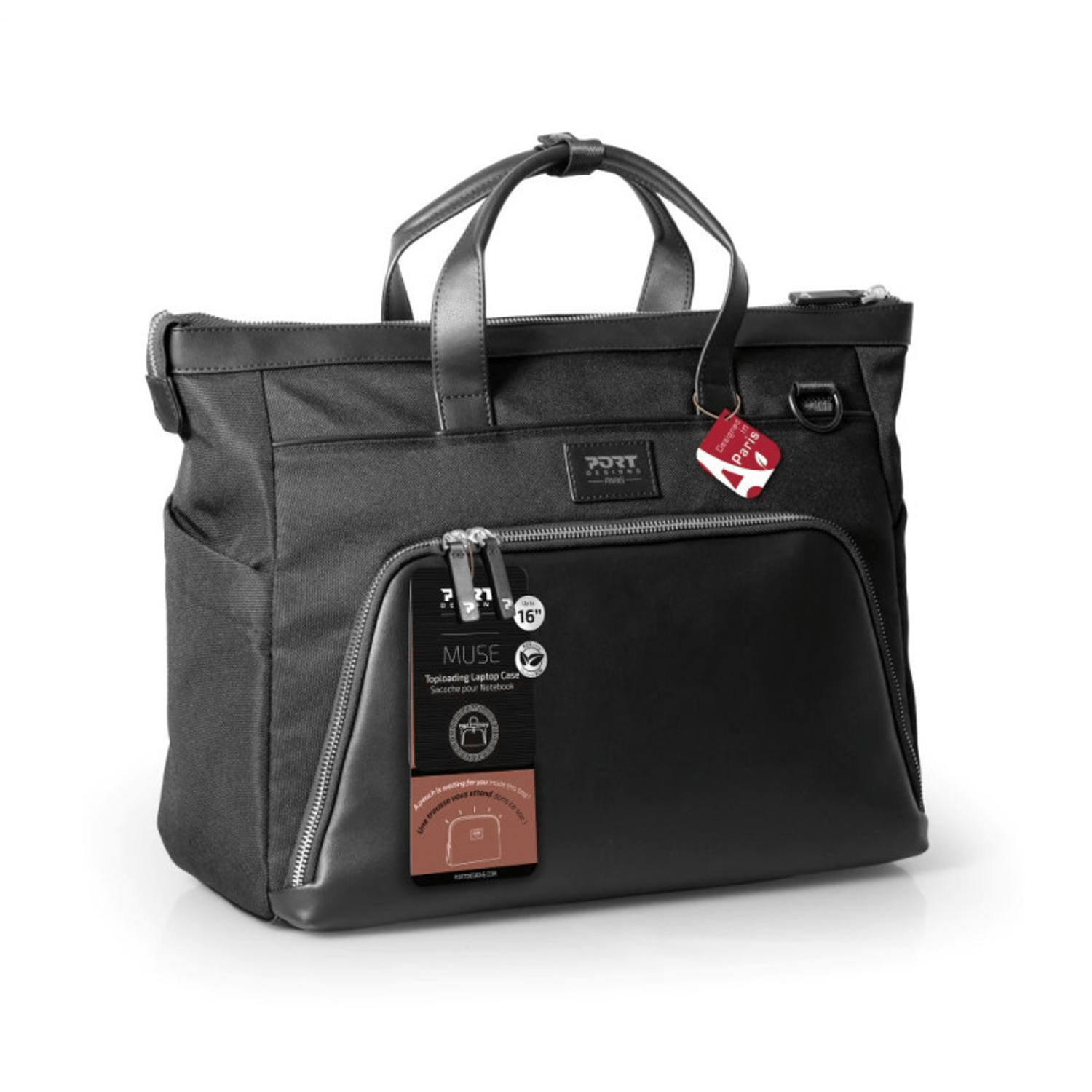 PORT MUSE SIGNATURE business 16" laptop handbag - clutch bag included view 8