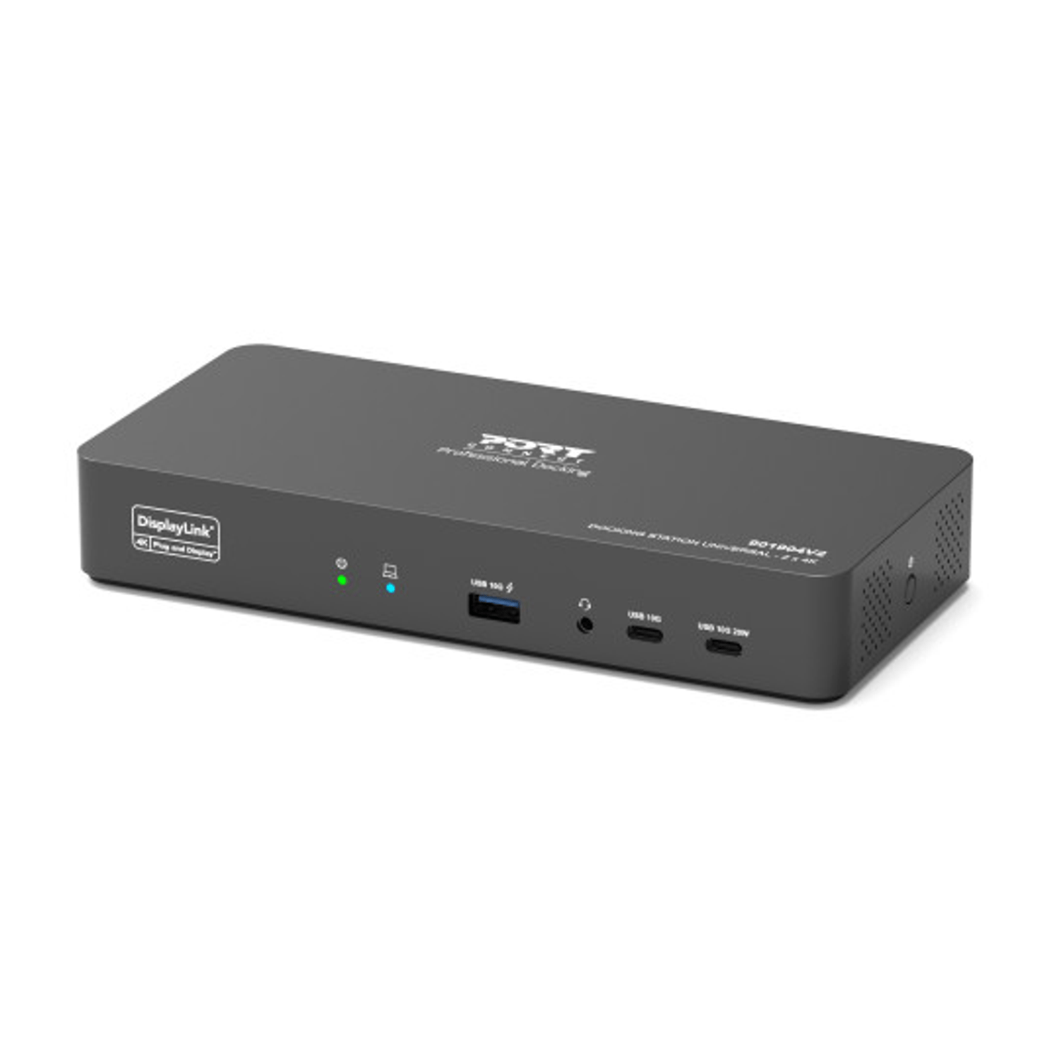 PORT2 x 4K USB-C desktop docking station 11 peripherals 96W 9