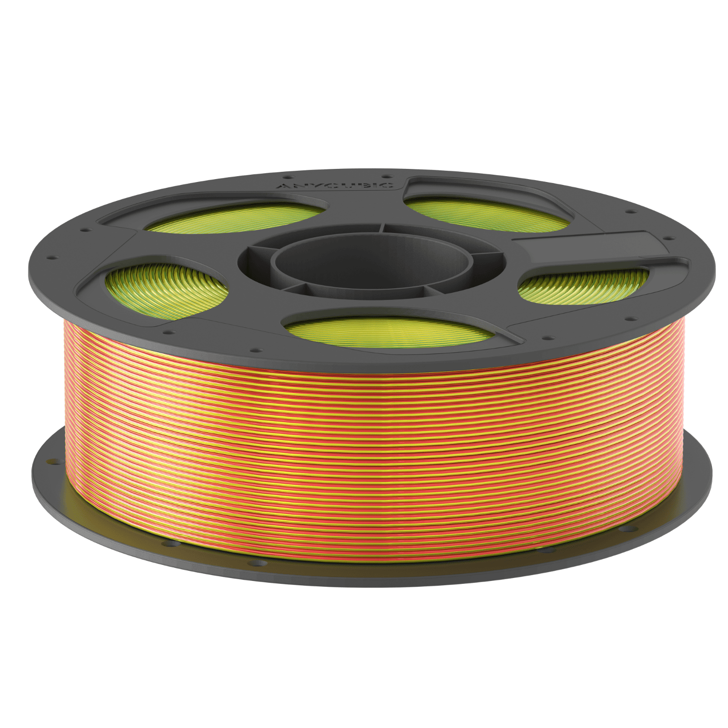 Anycubic PLA Silk Tri-Color Filament – Red Yellow Green 2