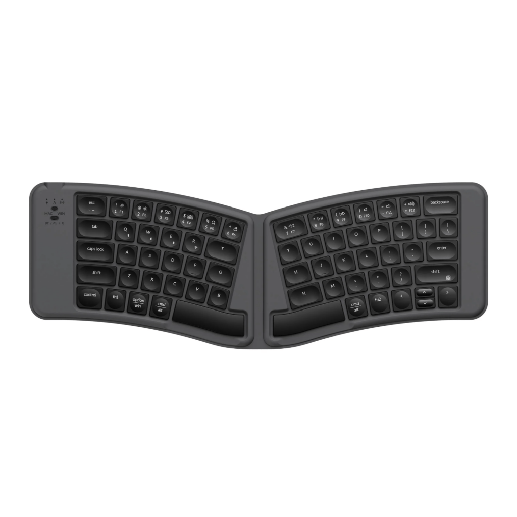 Keychron B11 Pro Ultra-Slim Wireless Foldable Keyboard Alice Layout - Space Gray - Image 1