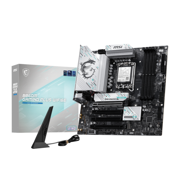 MSI B860M GAMING PLUS WIFI6E LGA1851 M-ATX Gaming Motherboard
