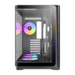 Antec C5 CURVED ARGB ATX | Micro-ATX | ITX ARGB Dual Chamber Mid-Tower Gaming Chassis - Black - Image 2