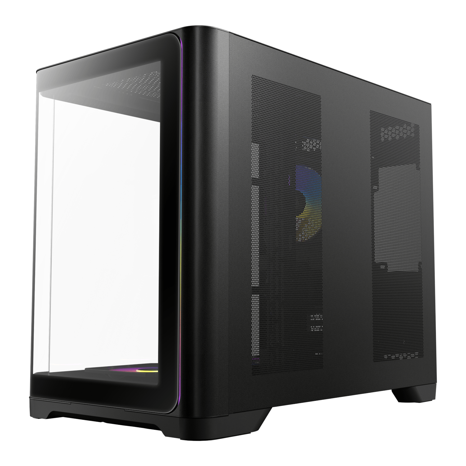 Antec C5 CURVED ARGB ATX | Micro-ATX | ITX ARGB Dual Chamber Mid-Tower Gaming Chassis - Black 3