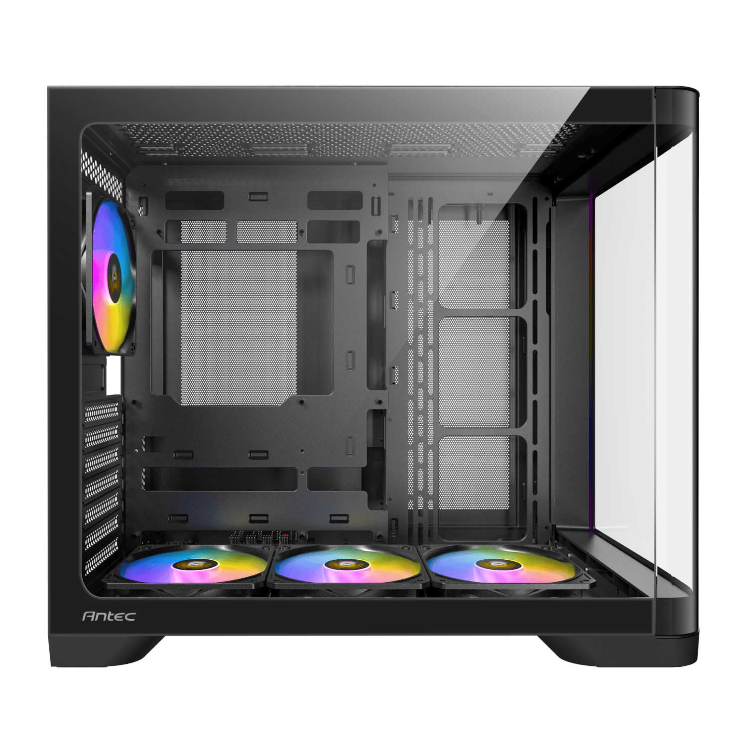 Antec C5 CURVED ARGB ATX | Micro-ATX | ITX ARGB Dual Chamber Mid-Tower Gaming Chassis - Black 6