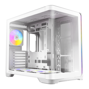 Antec C5 CURVED ARGB ATX | Micro-ATX | ITX ARGB Dual Chamber Mid-Tower Gaming Chassis - White