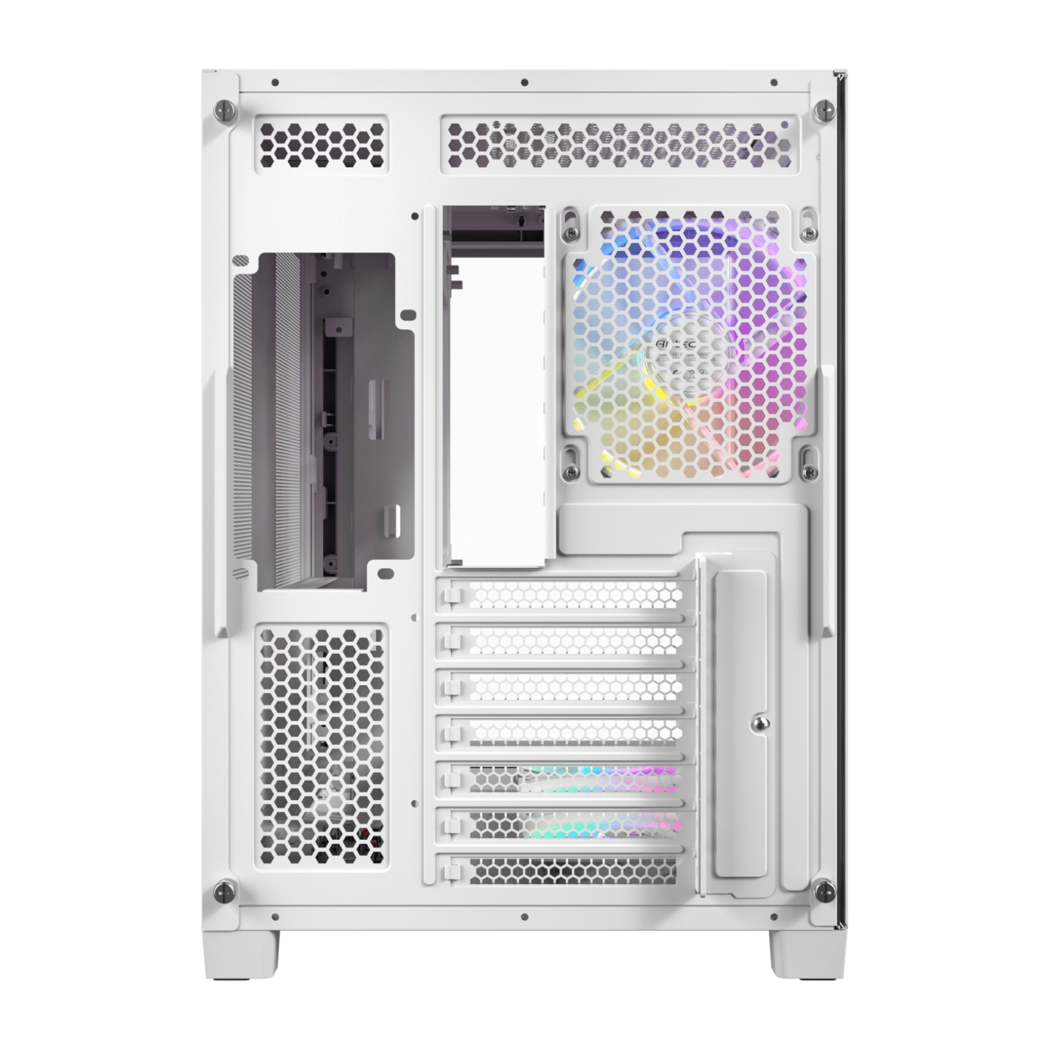 Antec C5 CURVED ARGB ATX | Micro-ATX | ITX ARGB Dual Chamber Mid-Tower Gaming Chassis - White 5