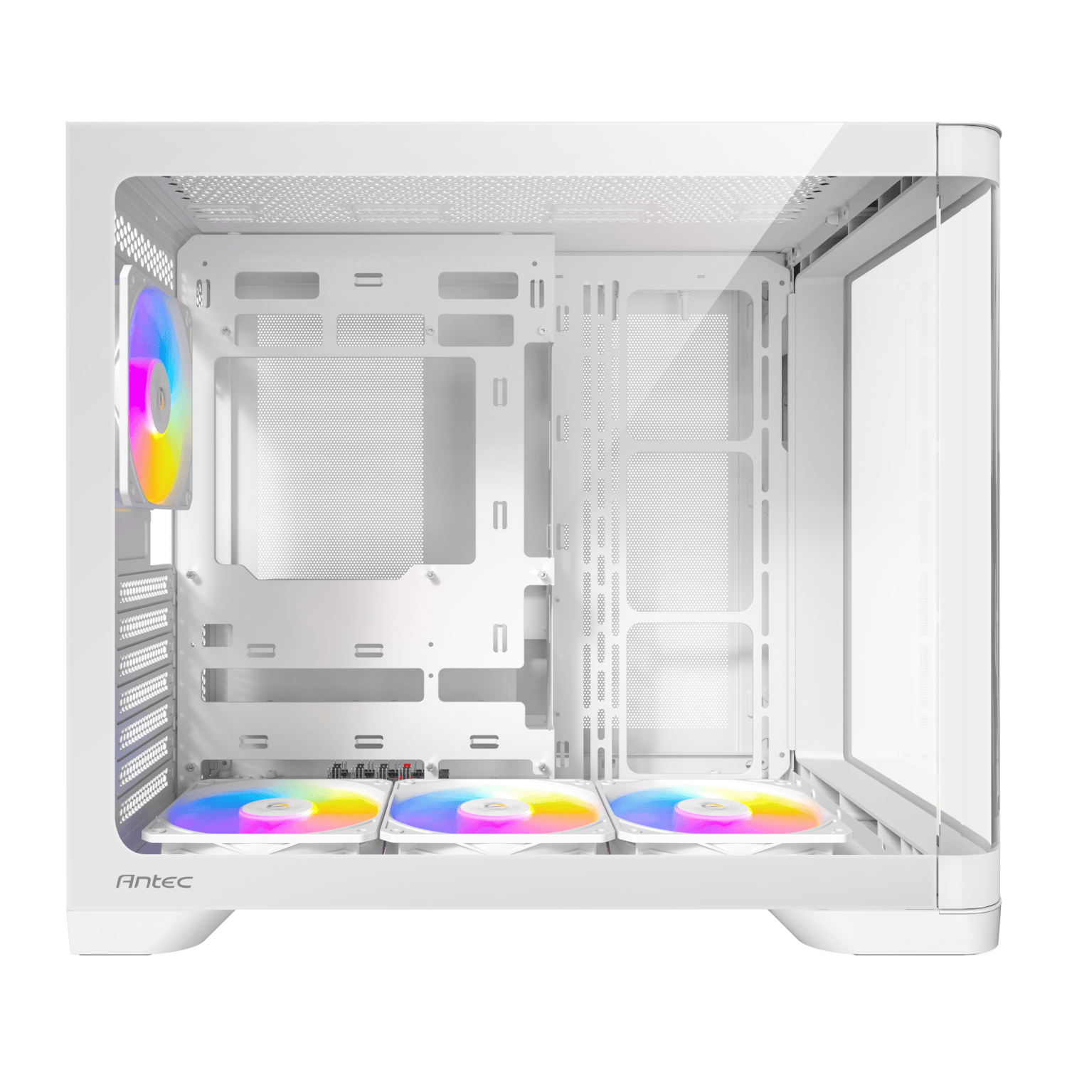 Antec C5 CURVED ARGB ATX | Micro-ATX | ITX ARGB Dual Chamber Mid-Tower Gaming Chassis - White 6