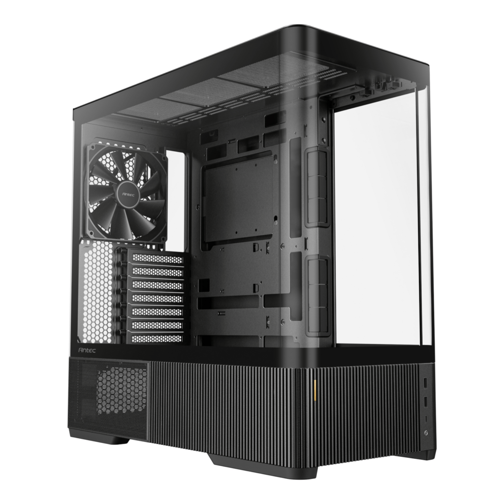 Antec C6 CURVED AIR ATX | Micro-ATX | ITX Mid-Tower Gaming Chassis - Black - Image 1
