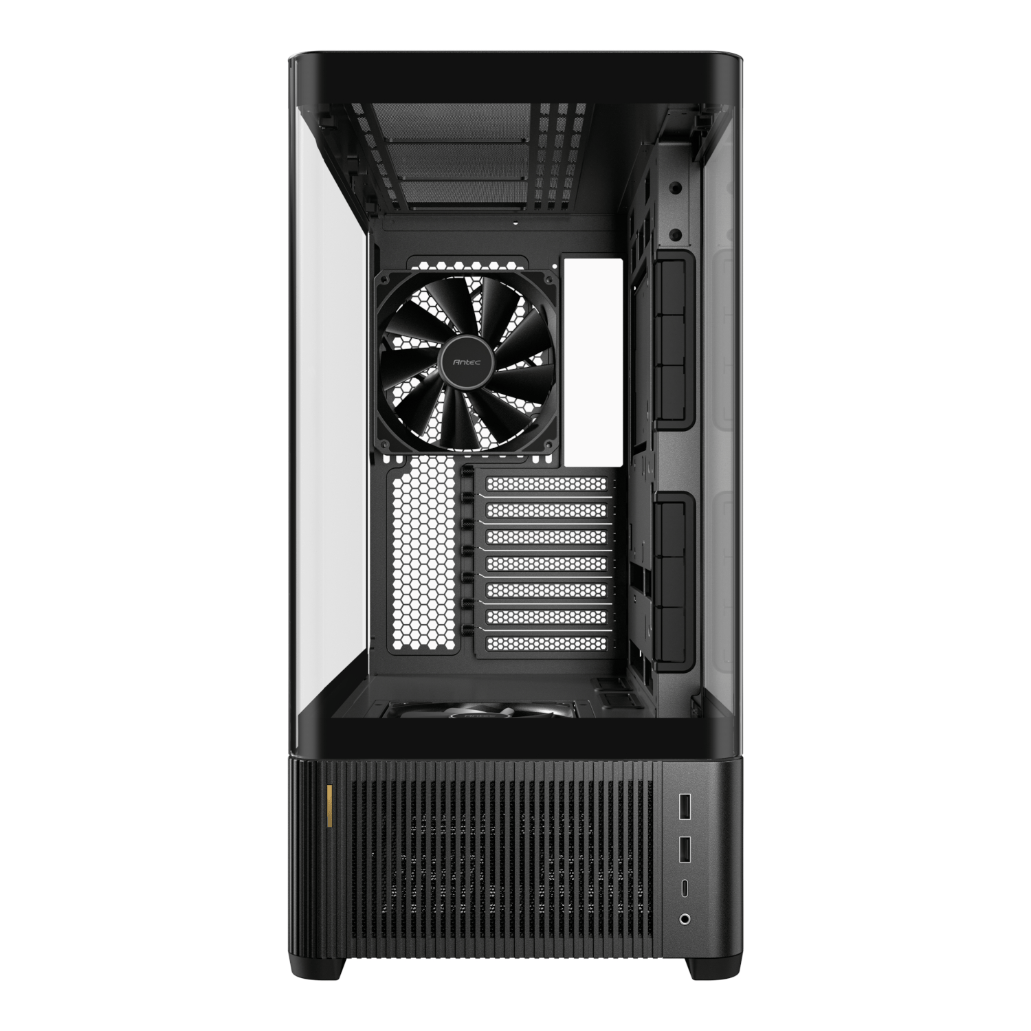 Antec C6 CURVED AIR ATX | Micro-ATX | ITX Mid-Tower Gaming Chassis - Black 2