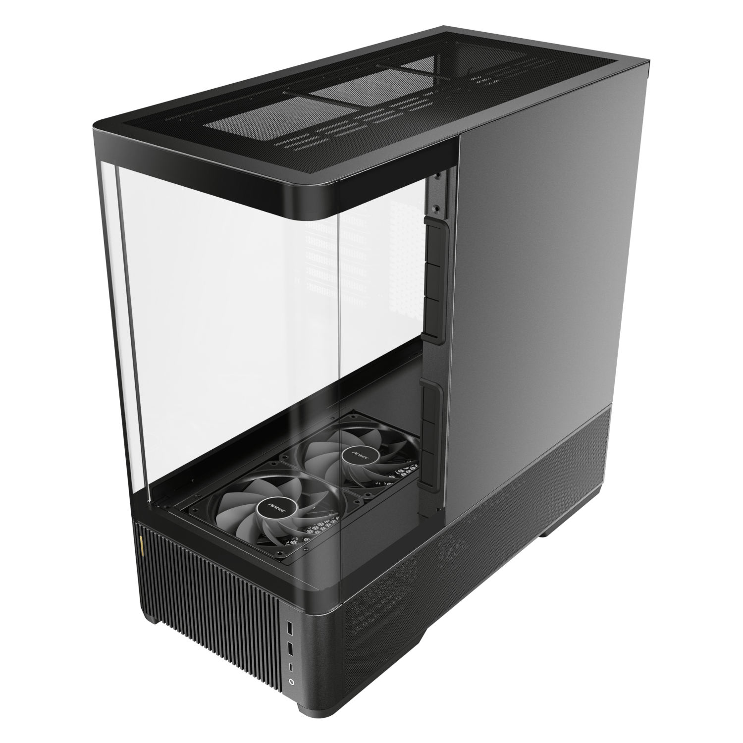 Antec C6 CURVED AIR ATX | Micro-ATX | ITX Mid-Tower Gaming Chassis - Black 3
