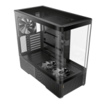 Antec C6 CURVED AIR ATX | Micro-ATX | ITX Mid-Tower Gaming Chassis - Black - Image 4