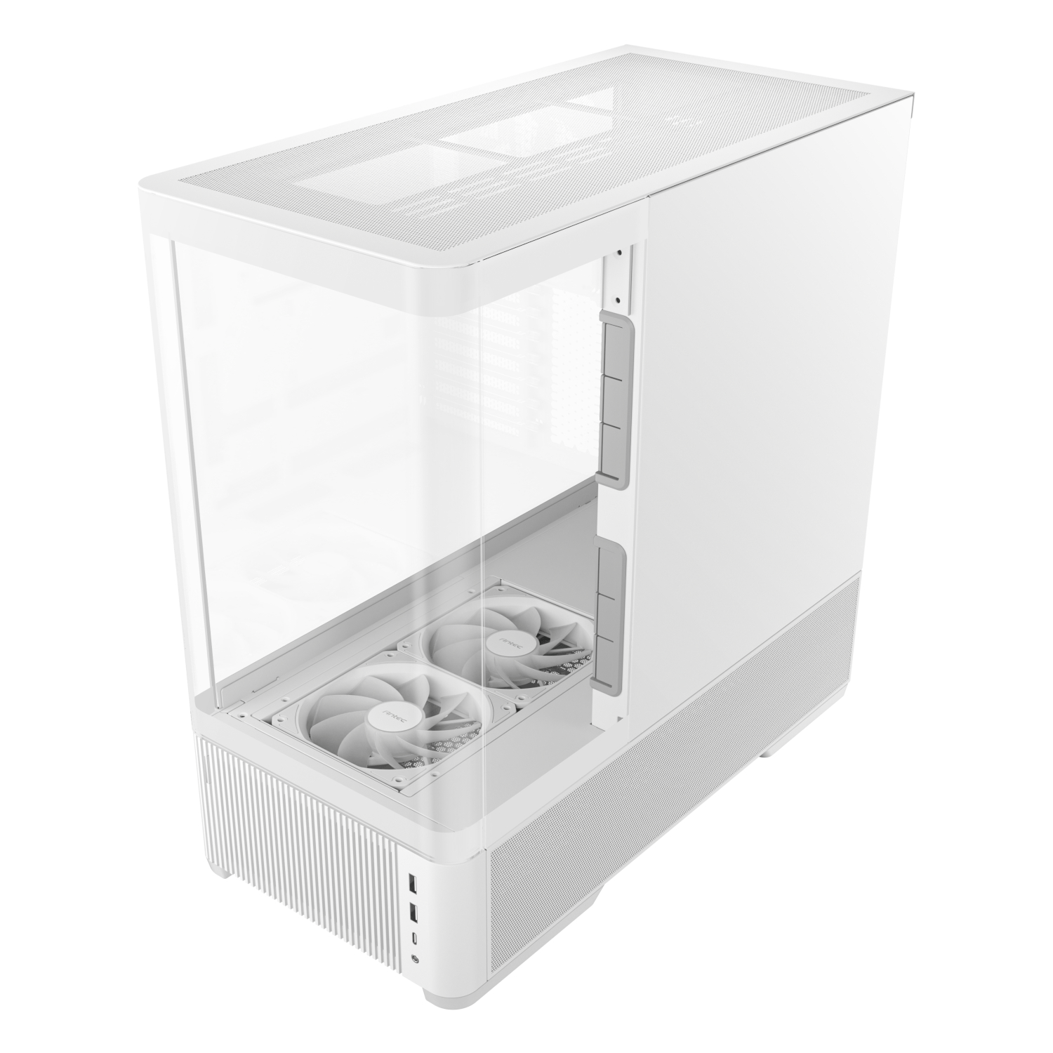 Antec C6 CURVED AIR ATX | Micro-ATX | ITX Mid-Tower Gaming Chassis - White 3