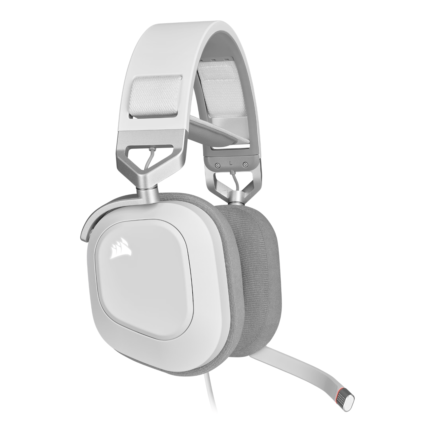 Corsair HS80 RGB USB Wired Over-Ear Gaming Headset — White 4