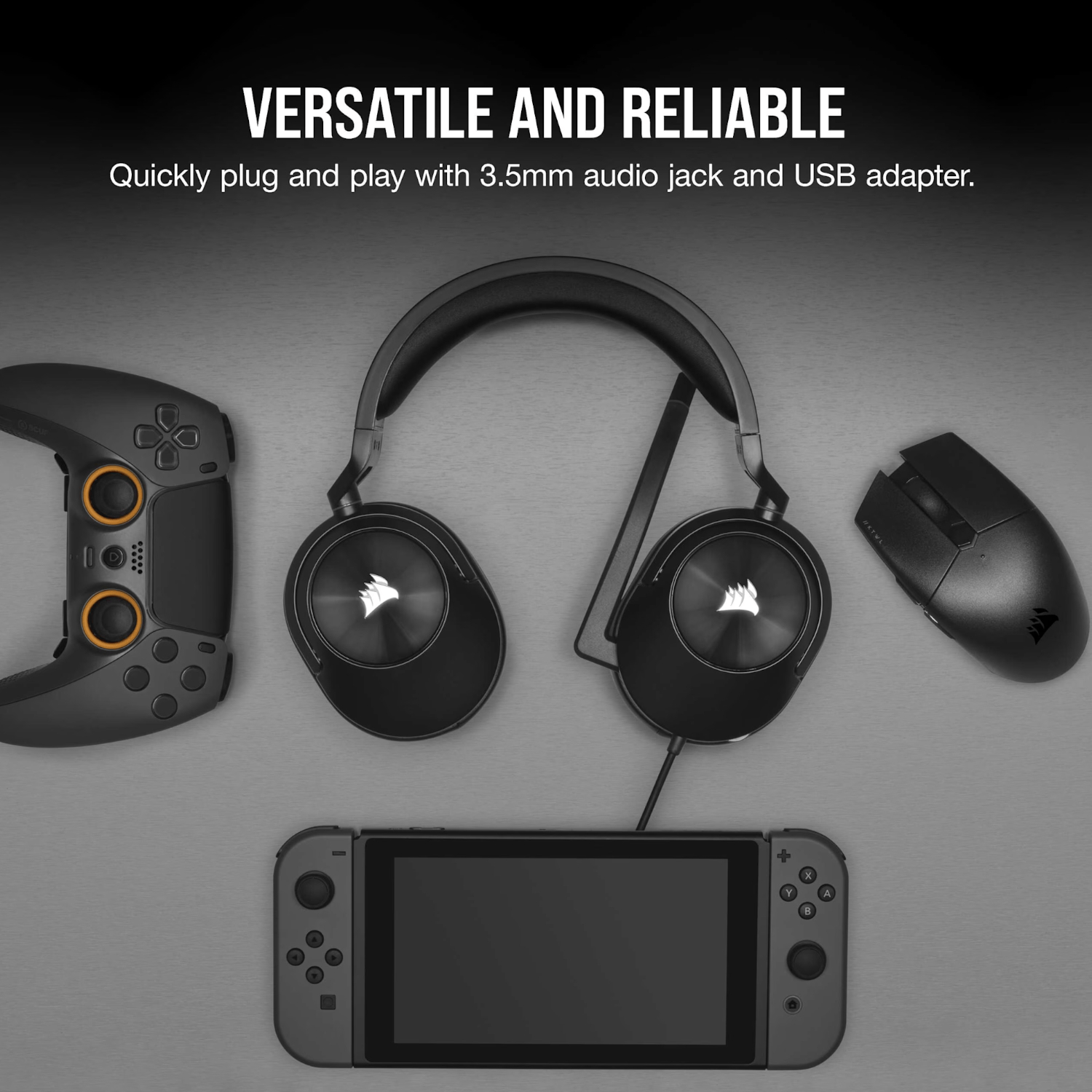 Corsair HS55 Surround Wired Gaming Headset - Carbon Black 5