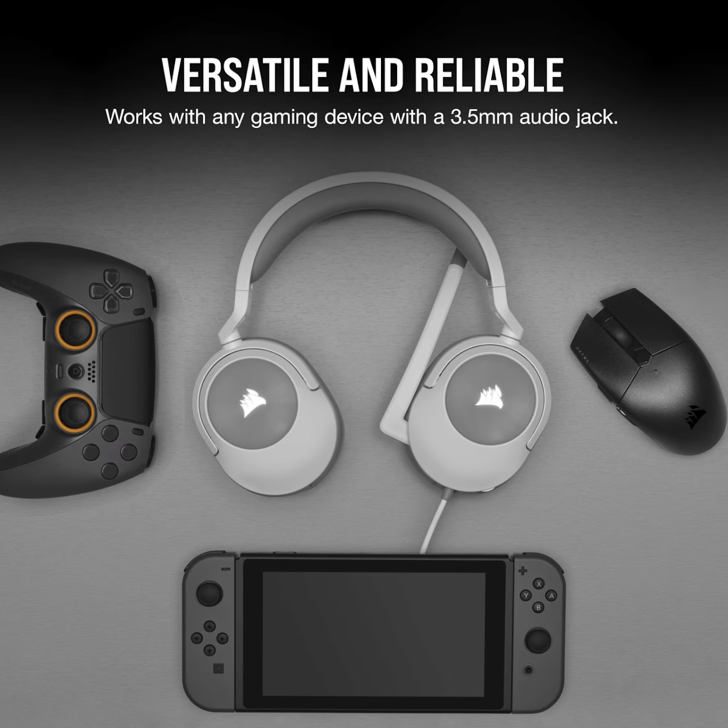 Corsair HS55 Surround Wired Gaming Headset – White 6