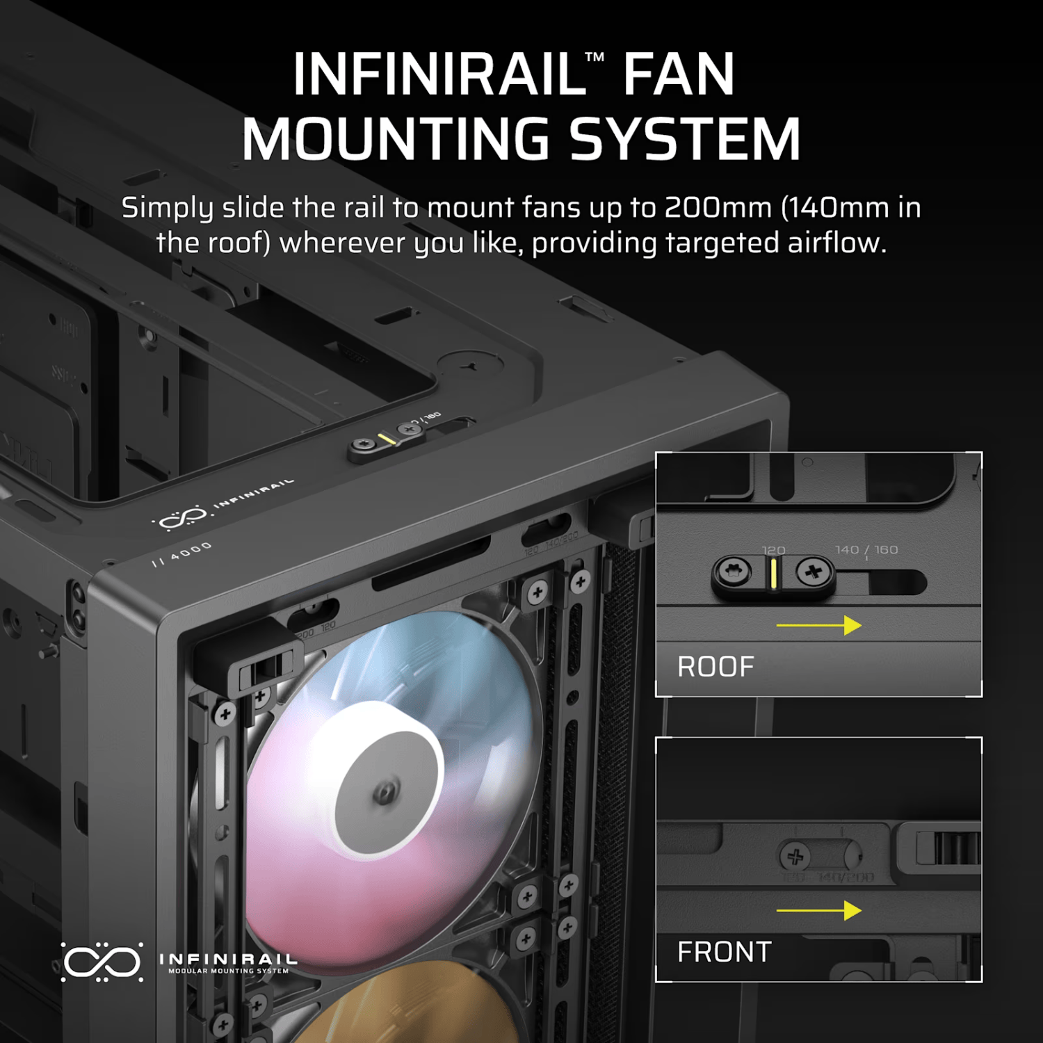 Corsair FRAME 4000D RS ARGB Modular Mid-Tower PC Case - Black 5