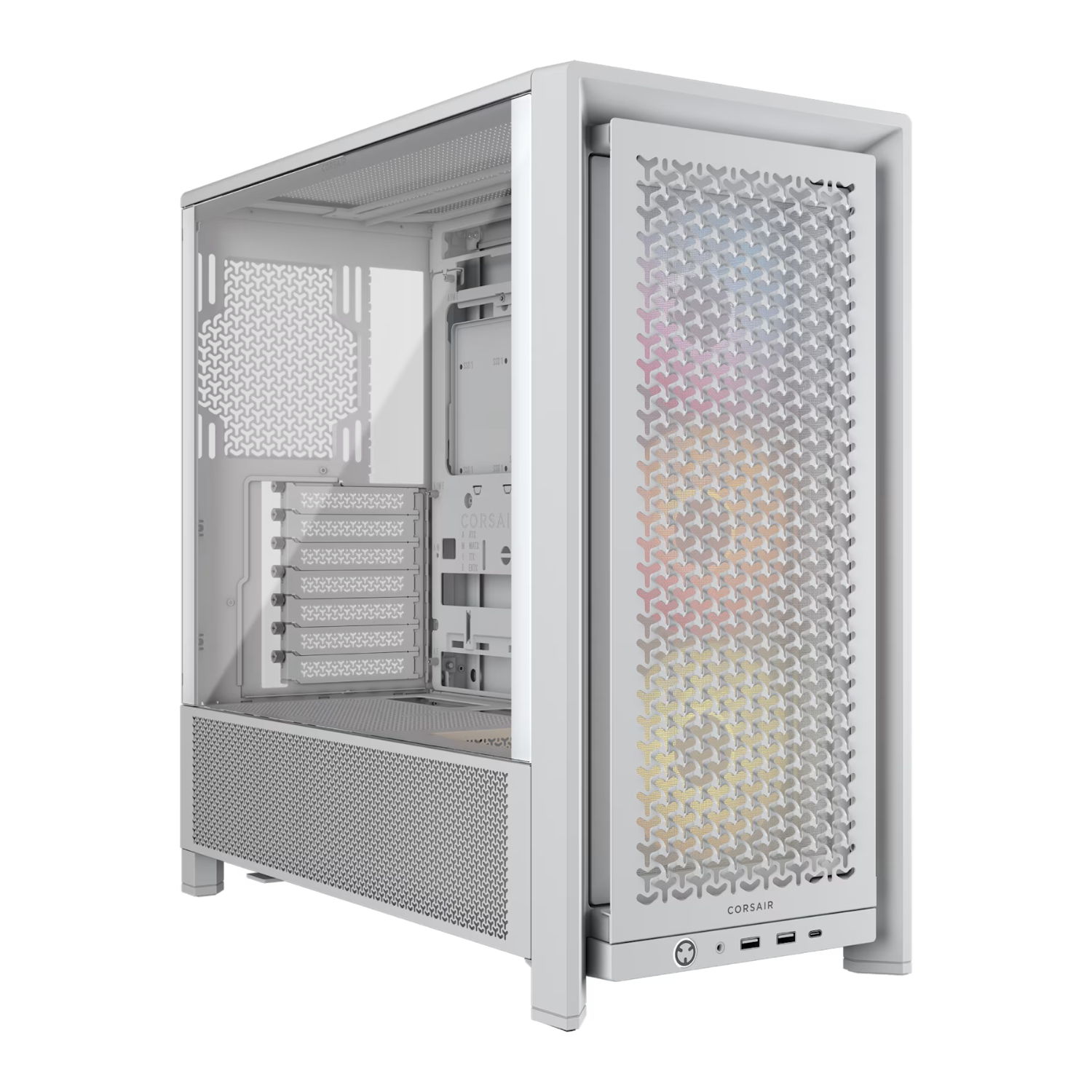 Corsair FRAME 4000D RS ARGB Modular Mid-Tower PC Case - White
