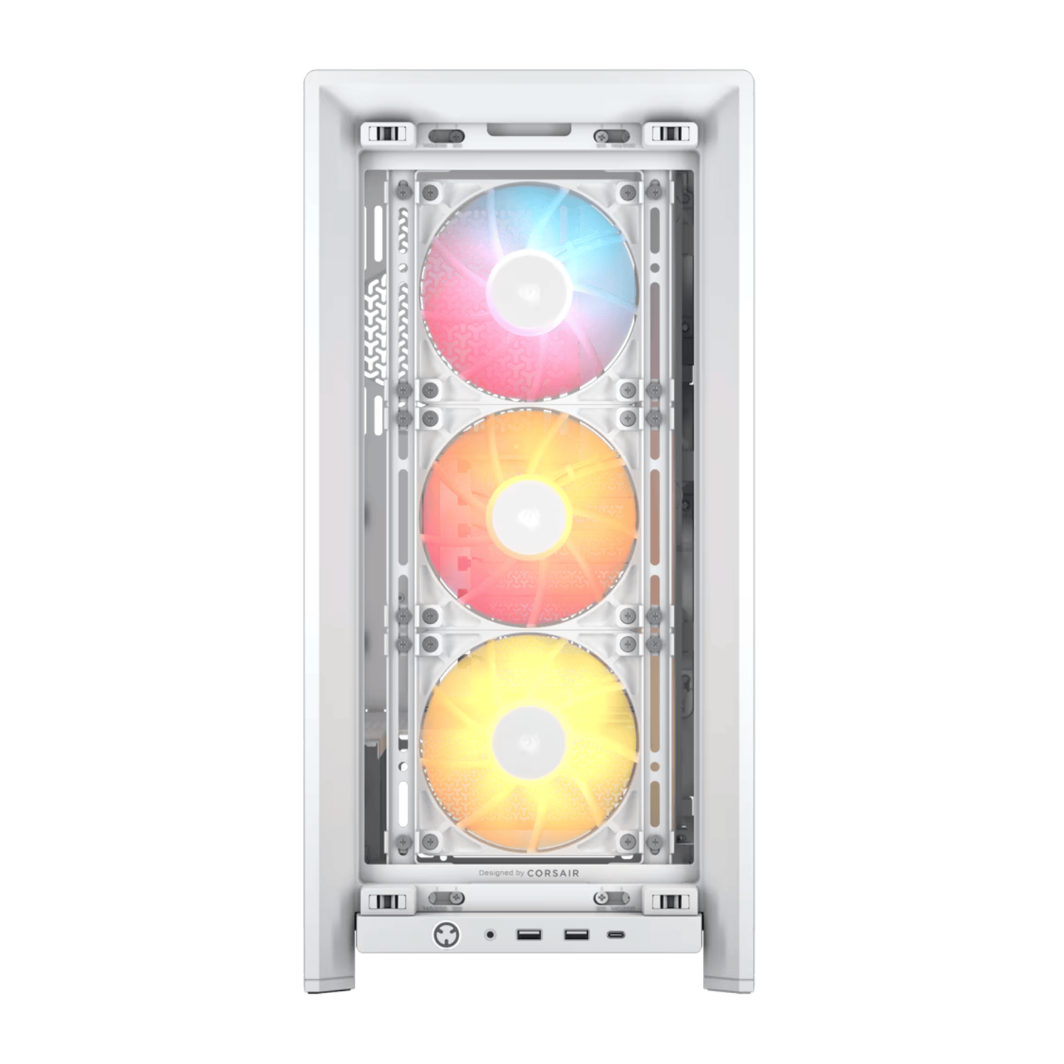 Corsair FRAME 4000D RS ARGB Modular Mid-Tower PC Case - White view 2