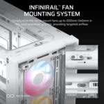 Corsair FRAME 4000D RS ARGB Modular Mid-Tower PC Case - White - Image 5