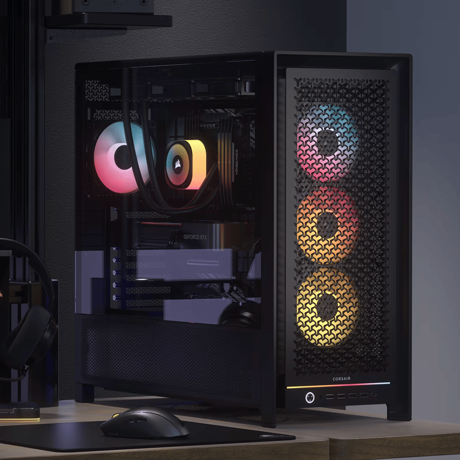 Corsair FRAME 5000D RS ARGB High-Airflow Mid-Tower PC Case - Black 6