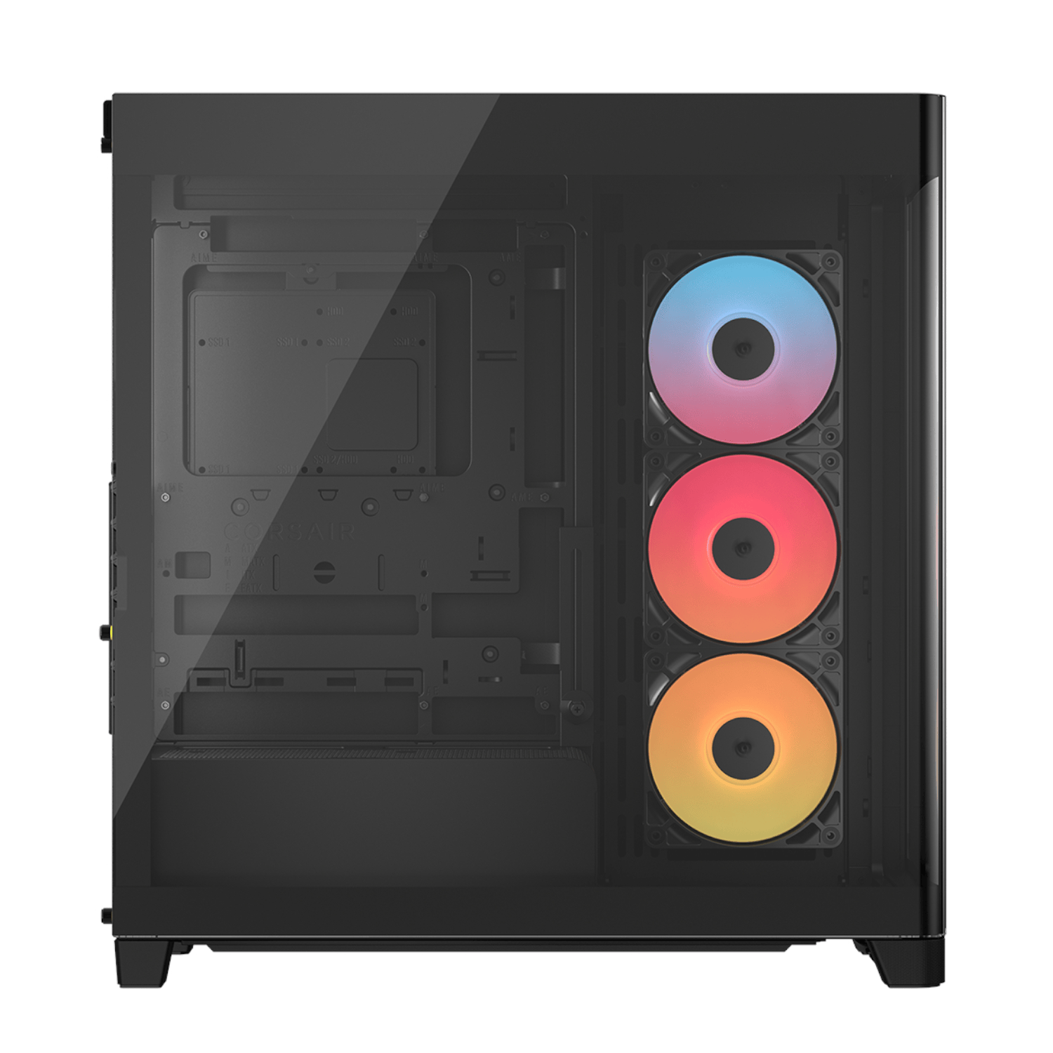 Corsair FRAME 4500X RS-R ARGB Panoramic Glass Mid-Tower PC Case - Black 3