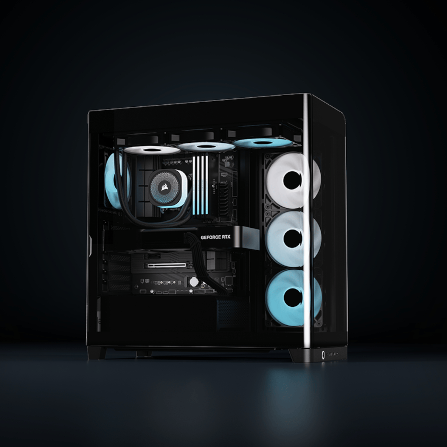 Corsair FRAME 4500X RS-R ARGB Panoramic Glass Mid-Tower PC Case - Black 7