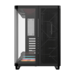 Corsair AIR 5400 LX-R RGB iCUE LINK Triple Chamber Mid-Tower PC Case - Black - Image 2