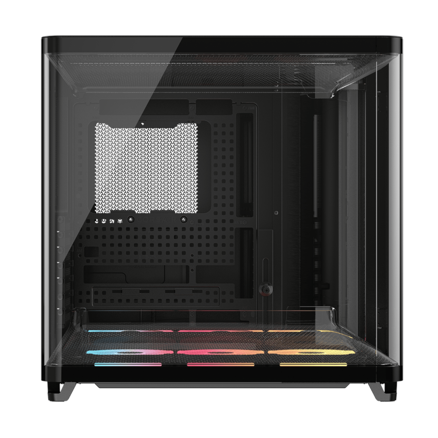 Corsair AIR 5400 LX-R RGB iCUE LINK Triple Chamber Mid-Tower PC Case - Black 3