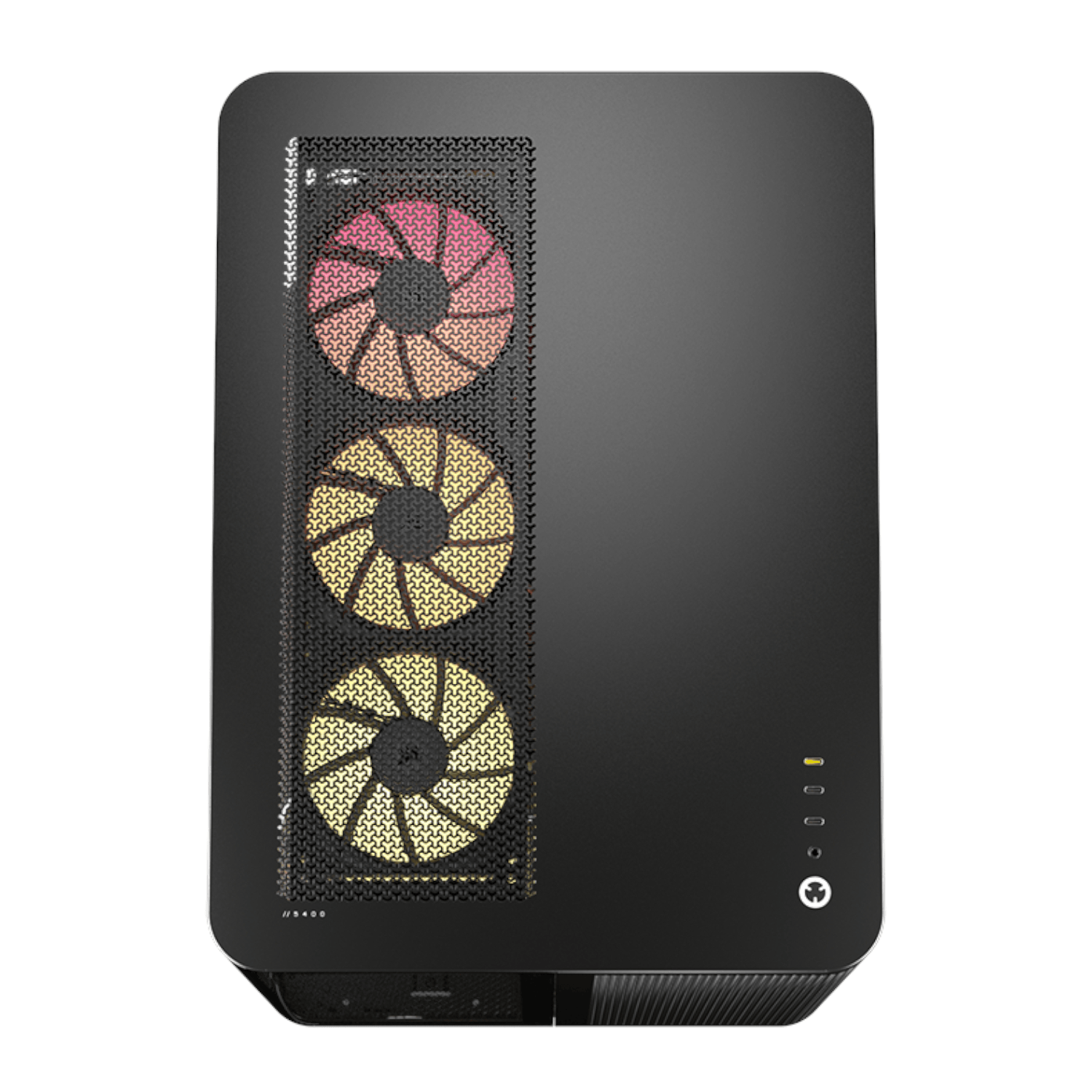 Corsair AIR 5400 LX-R RGB iCUE LINK Triple Chamber Mid-Tower PC Case - Black 4