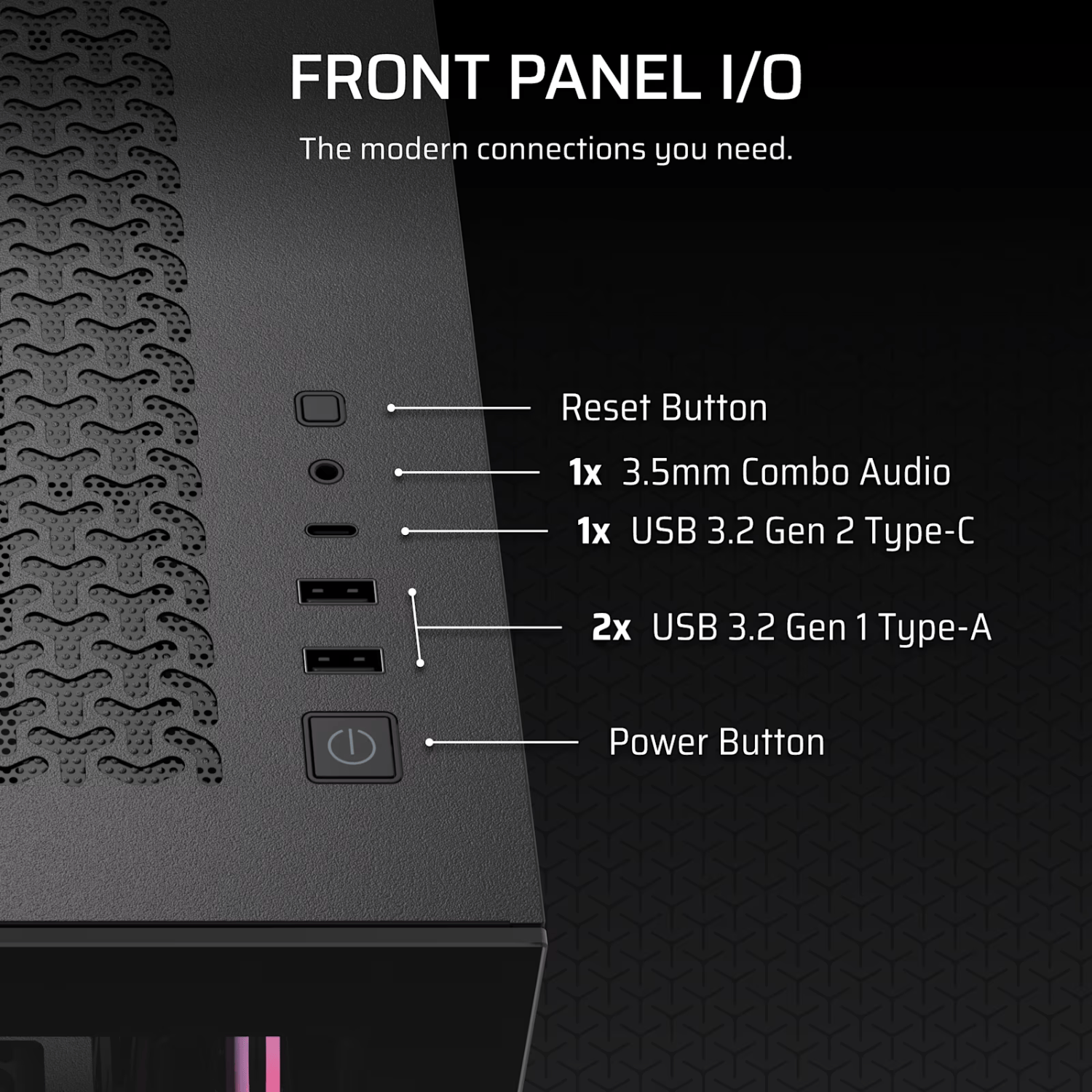 Corsair 3500X RS-R ARGB Mid-Tower PC Case - Black 4