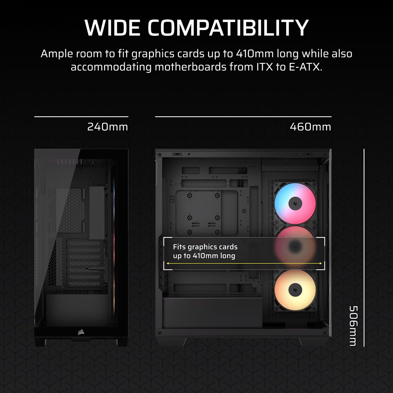 Corsair 3500X RS-R ARGB Mid-Tower PC Case - Black 5