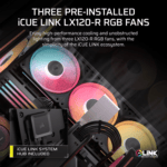 Corsair 3500X LX-R RGB iCUE LINK Mid-Tower PC Case - Black - Image 3