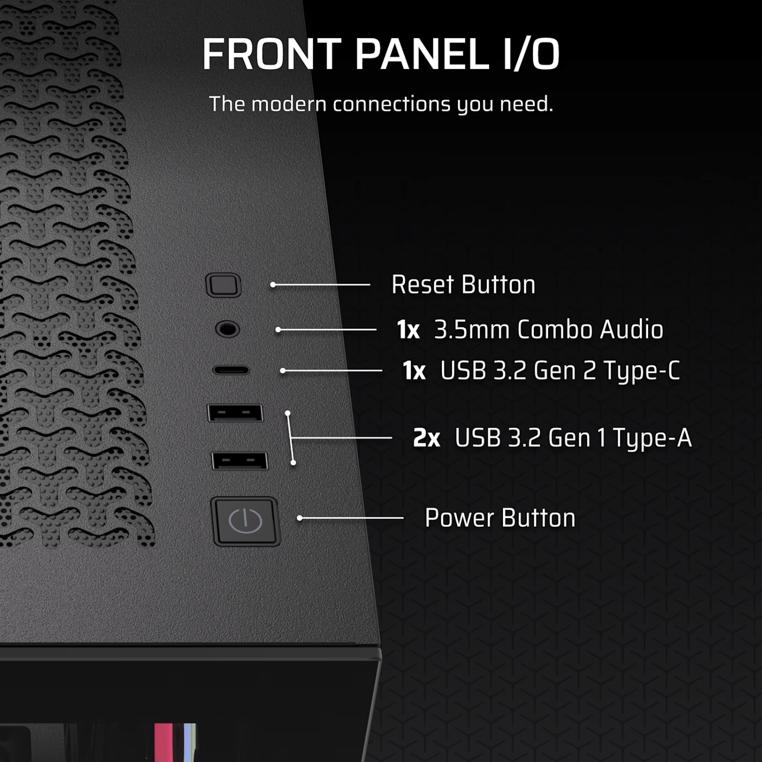 Corsair 3500X LX-R RGB iCUE LINK Mid-Tower PC Case - Black 4