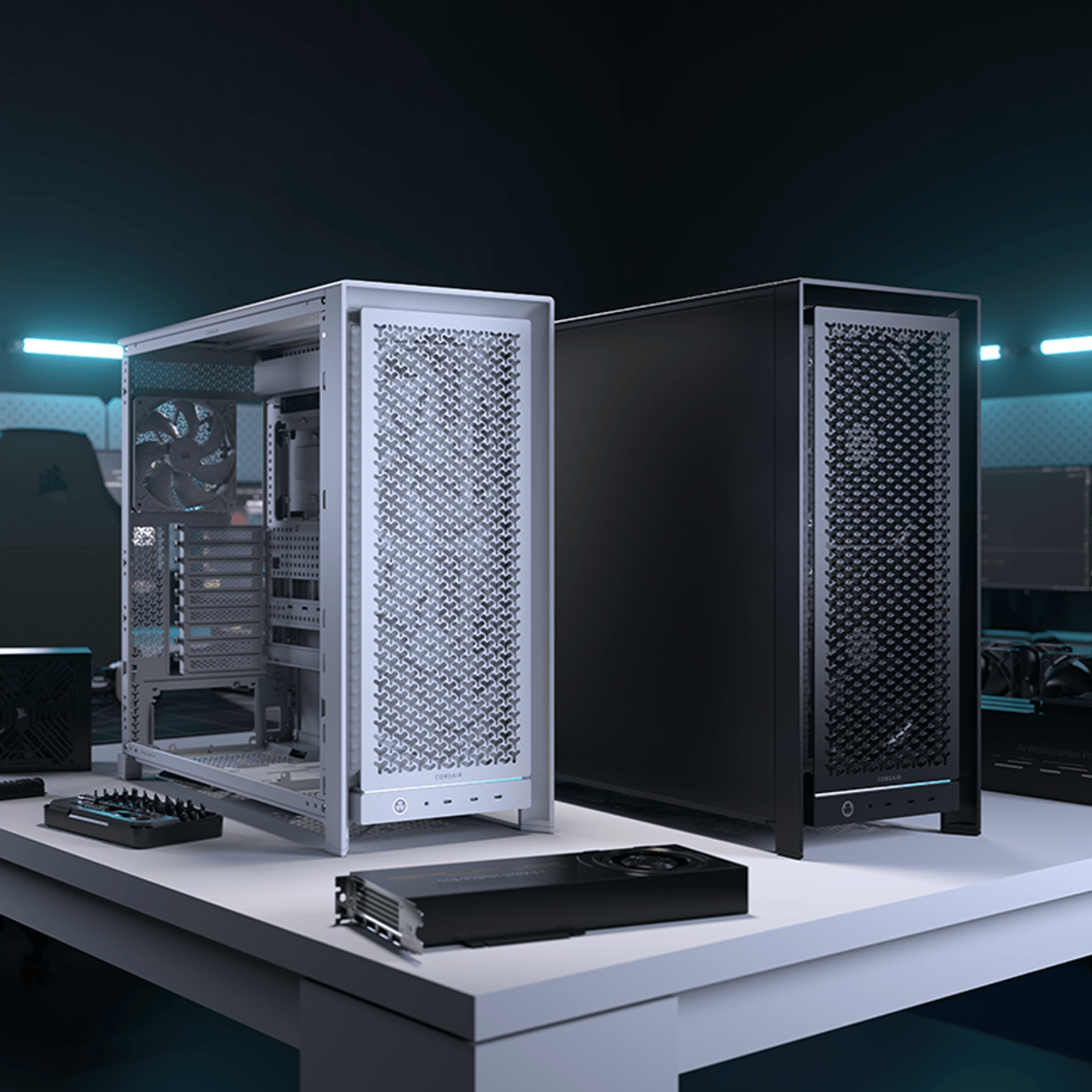 Corsair FRAME 5000D WORKSTATION Modular Mid-Tower PC Case 7