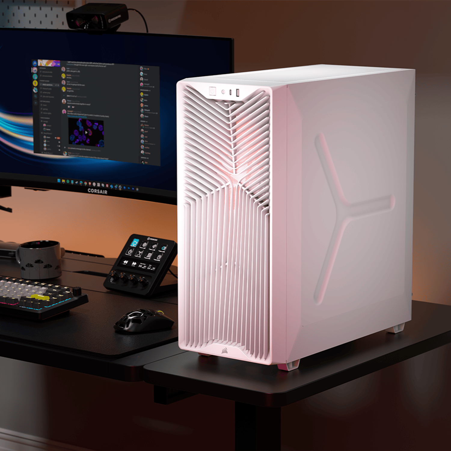 Corsair 3200D RS ARGB Mid-Tower PC Case – White 5