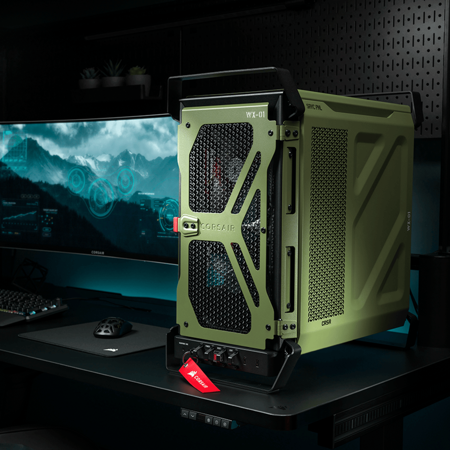 Corsair WARTHOG RS Airflow Mid-Tower Case - Olive view 6