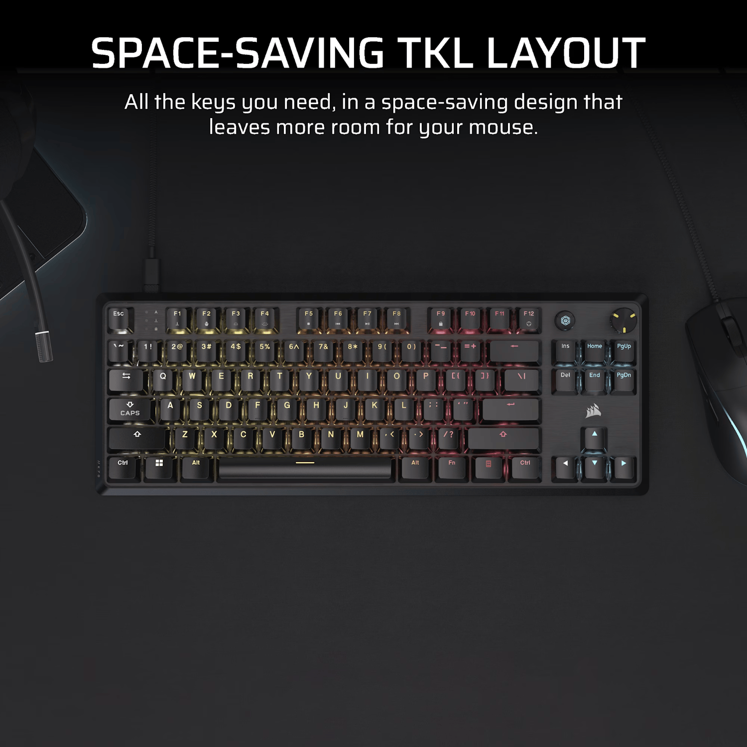 Corsair K70 CORE TKL RGB Mechanical Gaming Keyboard 3