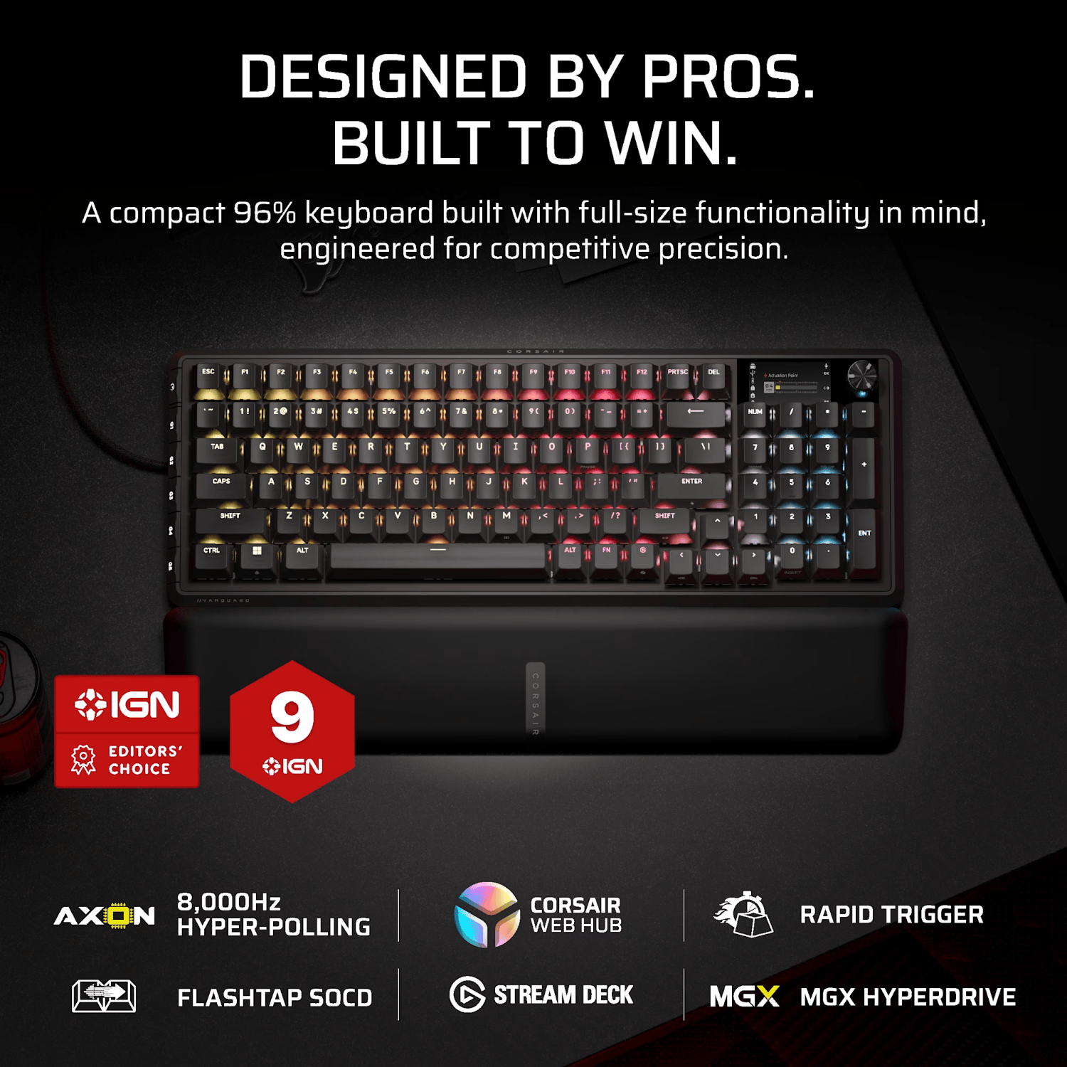 Corsair VANGUARD PRO 96 Hall Effect Gaming Keyboard 2
