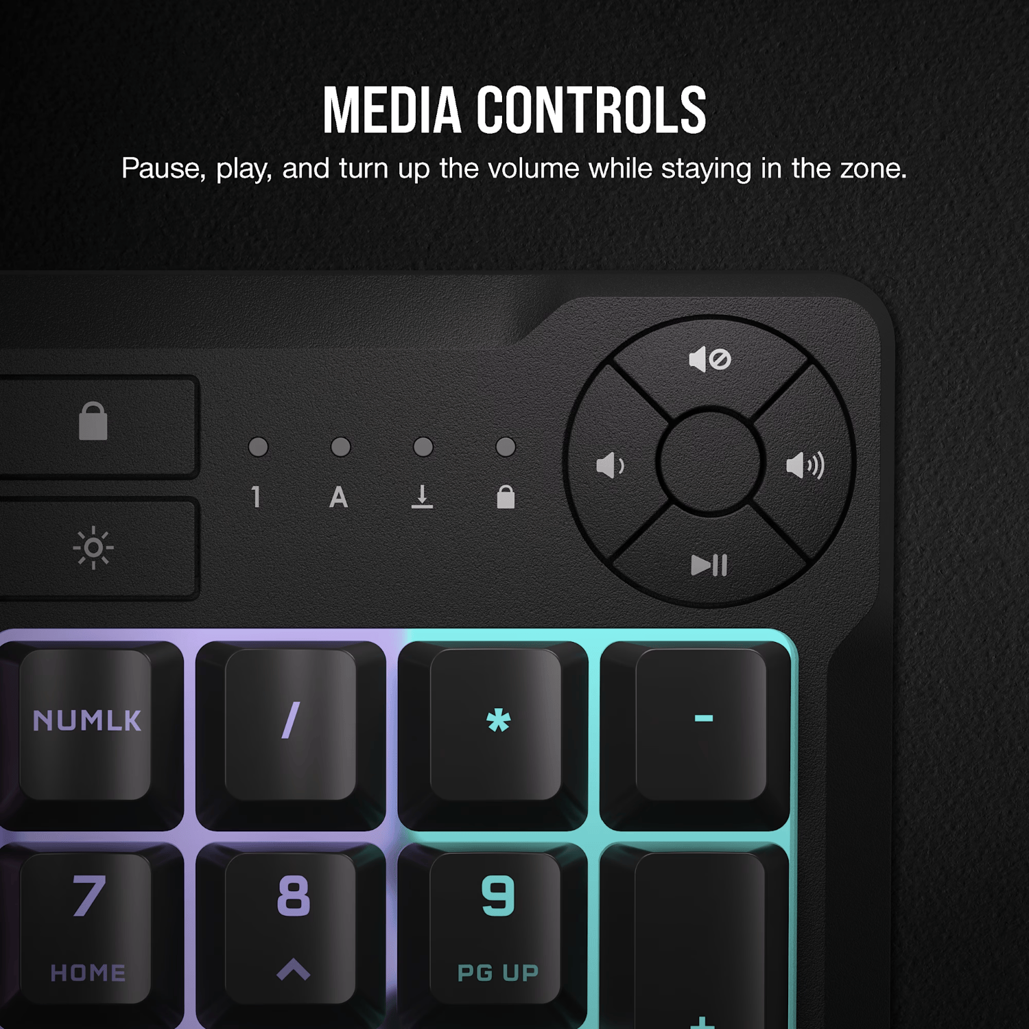 Corsair K55 CORE RGB Gaming Keyboard - Black 3