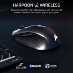 Corsair HARPOON v2 26000 DPI Wireless Gaming Mouse - Image 2