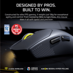 Corsair SABRE v2 PRO ULTRALIGHT WIRELESS 30000 DPI Gaming Mouse - Black - Image 2