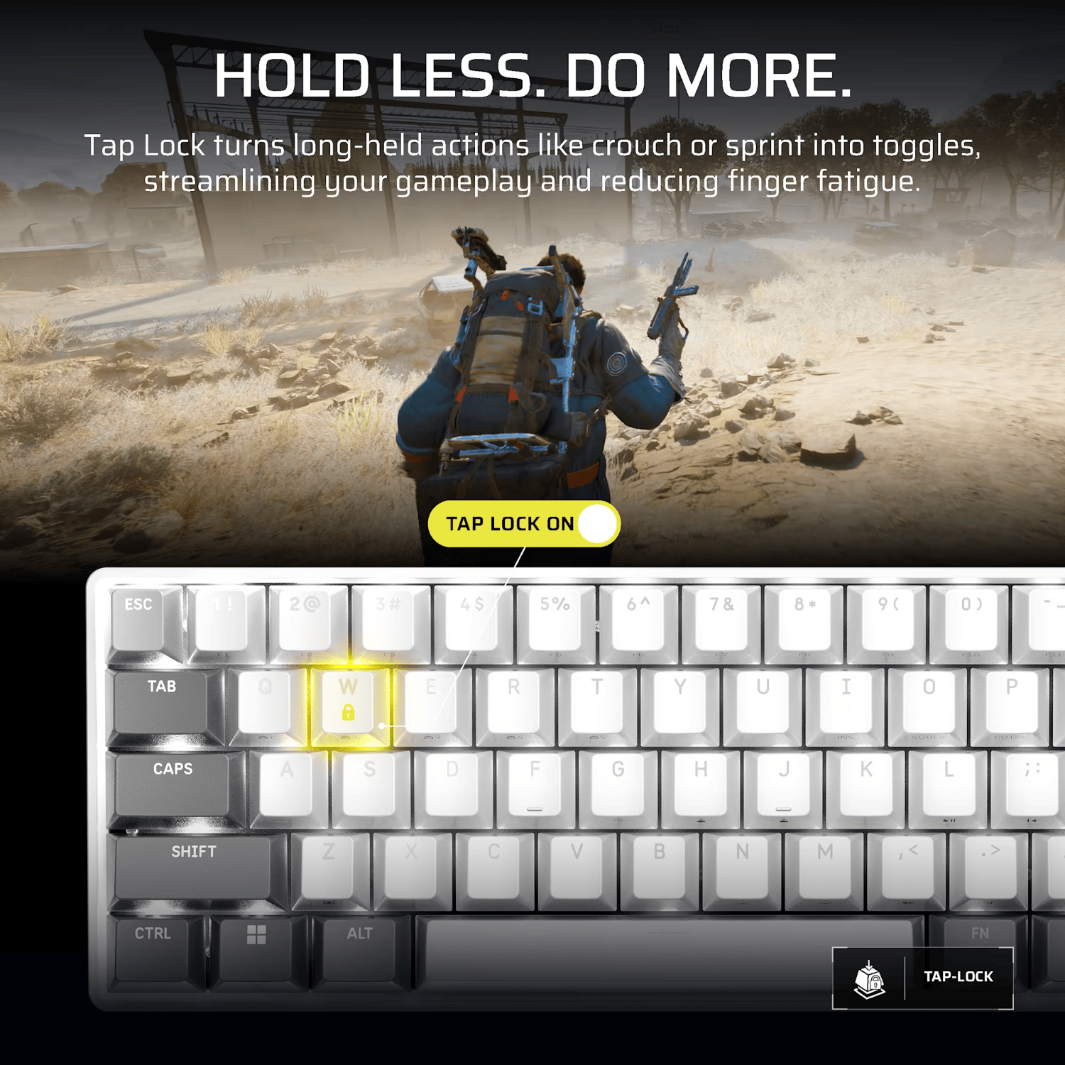 Corsair CLIPPER PRO MINI 60 Hall Effect Gaming Keyboard – White 5