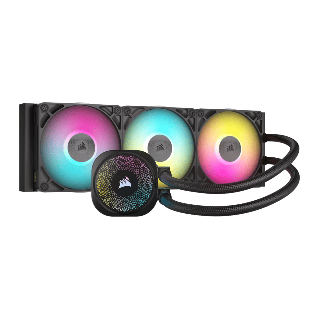 Corsair iCUE LINK TITAN 360 RX RGB AIO Liquid CPU Cooler - Black - Image 1