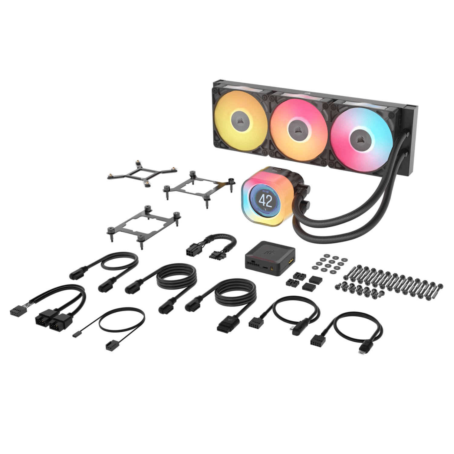 Corsair iCUE LINK TITAN 360 RX LCD Liquid CPU Cooler - Black 4