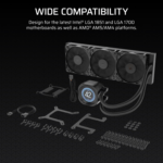 Corsair NAUTILUS 360 RS LCD Liquid CPU Cooler - Black - Image 4