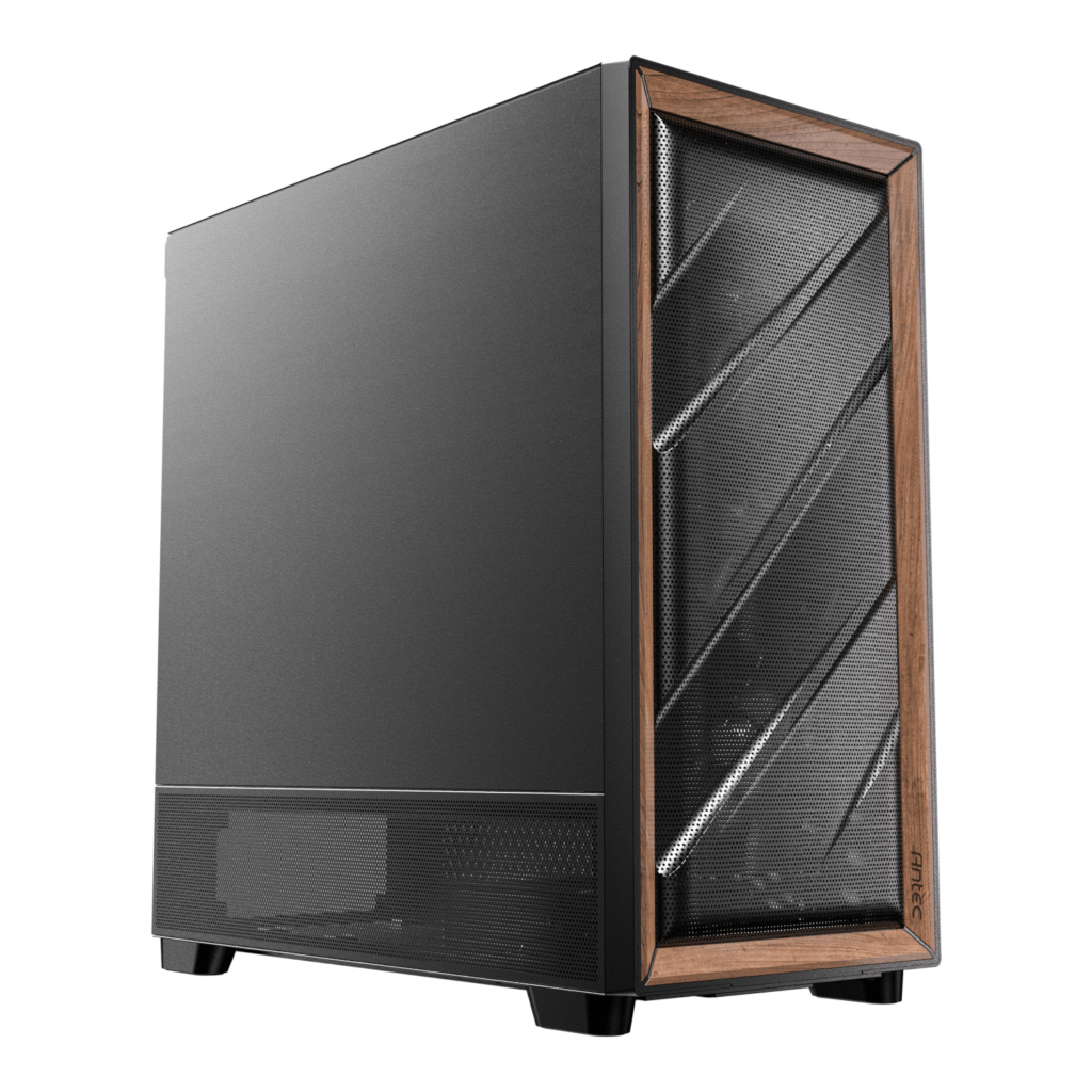 Antec FLUX SE E-ATX | ATX | Micro-ATX | ITX Mid-Tower Gaming Chassis Wood Front Panel- Black - Image 1